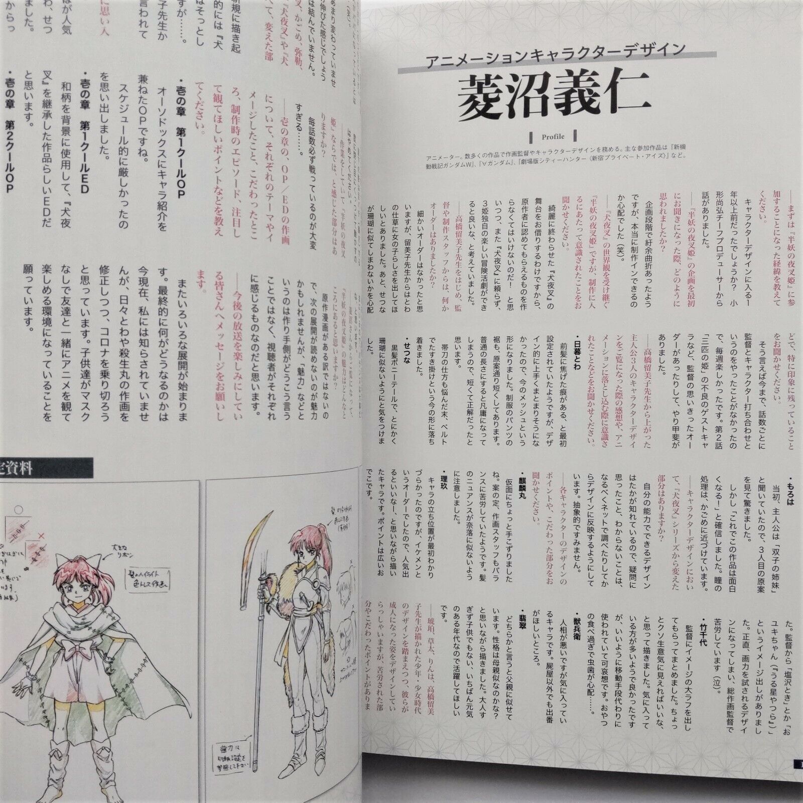 Hanyou no Yashahime Anime Official Guide Book - Edição Japonesa