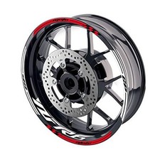 17 inch Wheel Rim Stickers Stripe Decals Vinyl Glossy AA02 YZF R6 B AA02 Red