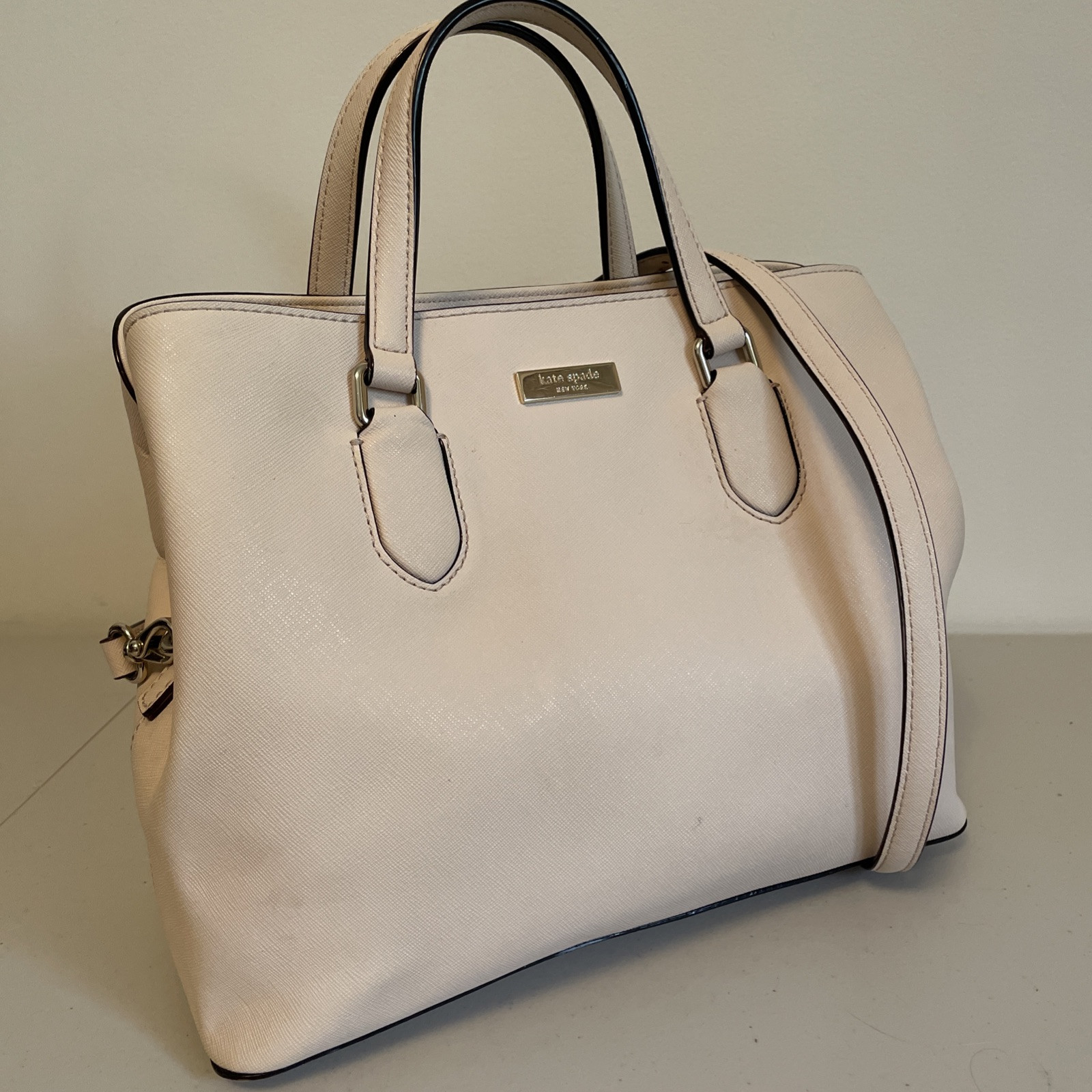 Kate Spade NY Pink Laurel Way Evangelie Satchel Handbag Purse Crossbody