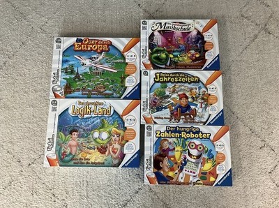 Tiptoi Spielset - 5 Ravensburger Lernspiele für Kinder
