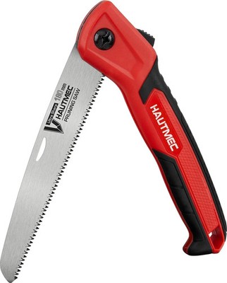 HAUTMEC 7 inch Folding Pruning Saw, Small Hand Saws for Tree Trimming with SK5 B