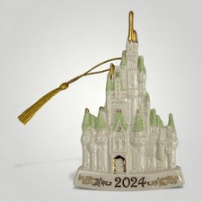 NEW Lenox Disney Showcase 2024 Cinderella Castle Porcelain Christmas Ornament