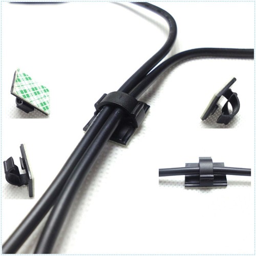 50 Pcs Home Cable Management Clips Drahthalter Klebrige Kabelclips - 第 10/11 張圖片