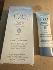 Tizo 2 Primer Sunscreen Non Tinted Facial Mineral Sunscreen 1.75 oz NIB Free Sh