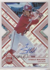 2018 Panini Elite Extra Edition Status Red Die-Cut 67/75 Steele Walker Auto 1u6