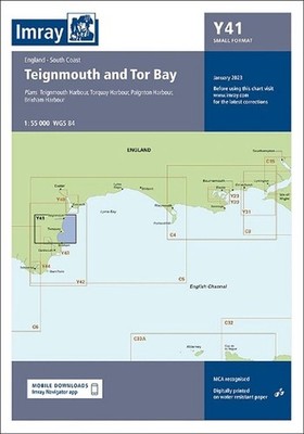 Imray Chart Y41: Teignmouth and Tor Bay (Small Format) by Imray Folded Book