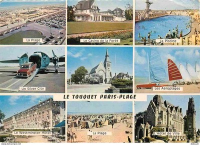 Postcard - 62 - Le Touquet - Multivues - La Plage Le Casino de la Forêt La