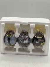 On Eagles’ Wings Three Piece Porcelain Ornament Set Bradford Editions 2002 Box9