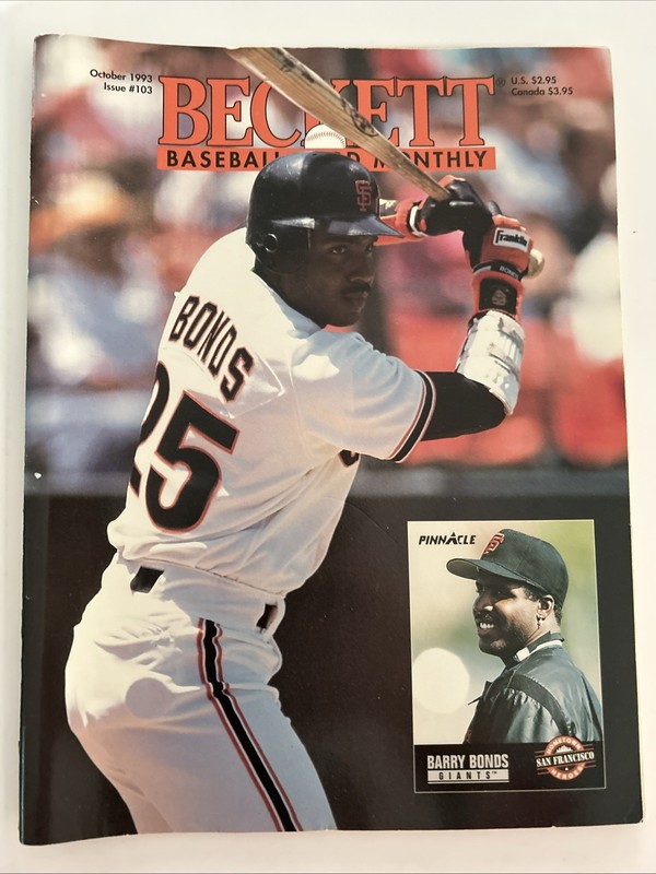 Beckett Baseball Card Monthly Magazine October 1993 Issue #103 Barry Bonds