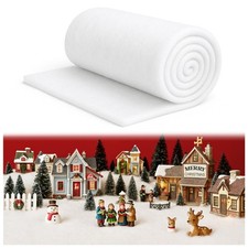 3 Pack Christmas Fake Snow Blanket   3 8 FT Thick Fluffy Snow Blanket for Vil...