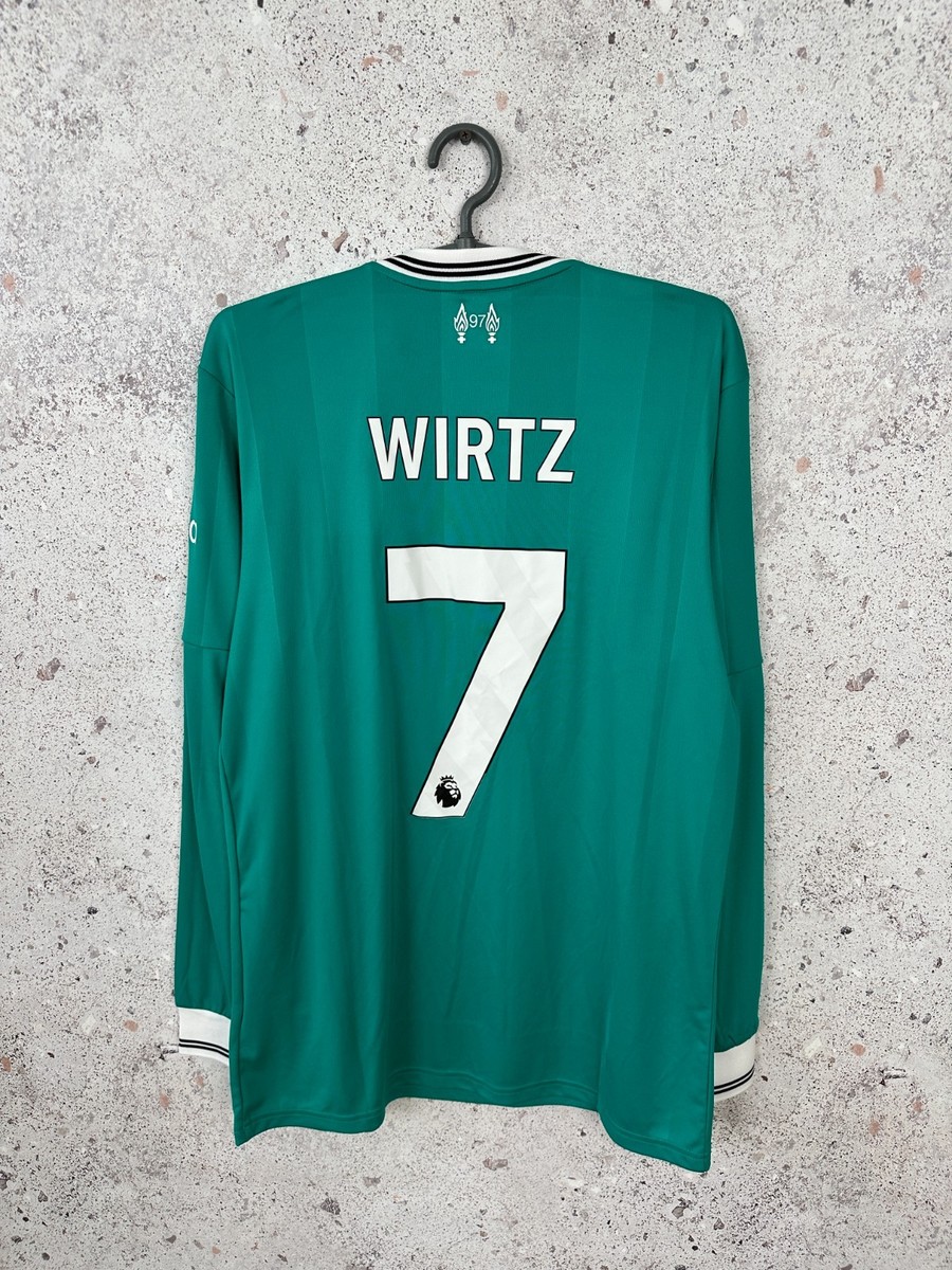 Liverpool 2025/26 Third Football Shirt #7 Wirtz Adidas Longsleeve