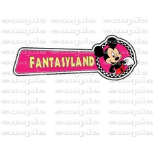 Disney Fantsayland Mickey vltd Premade Scrapbook Page Paper Piece die cut