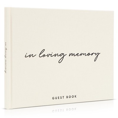 Beautiful Linen Funeral Guest Book for The Celebration of Life - The Perfect ...
