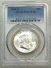 1948 D Franklin Half Dollar PCGS MS63FBL Just Graded New Holder #E285N
