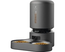 Futterautomat Pet Libro Granary Dual Food Tray 5L schwarz, programmierbarer smar