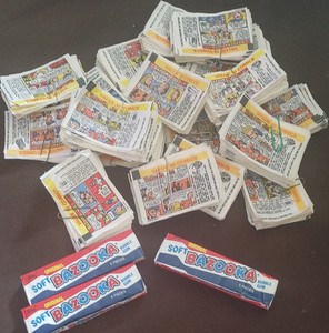 Bazooka Joe Vintage Bubble Gum Wrappers 