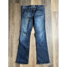 Refuge Runway Everyday Bootcut Jeans Womens 4R Dark Wash Stretch Denim P7548D111