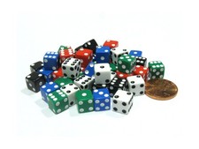 Koplow Games Set of 50 8mm Six-Sided D6 Small Square-Edge Dice ... FAST USA SHIP