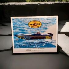 Vintage Boardwalk Offshore Powerboat Racing Team Catamaran Boat Flyer Card