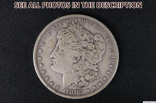 NobleSpirit Desirable 1883 Morgan SILVER Dollar VG / F+