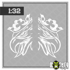 Scania Greif Logo 1:32 – 2-teiliges Aufkleber-Set weiss LKW Truck