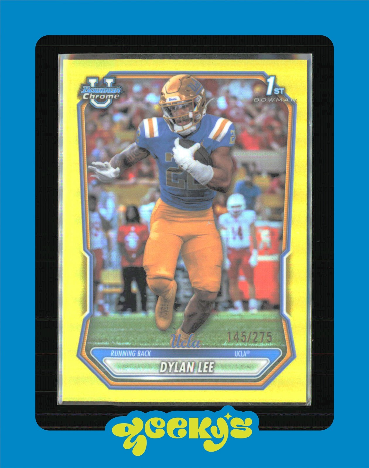 2026 Topps Bowman Dylan Lee Yellow Refractor 1st Bowman /275 UCLA