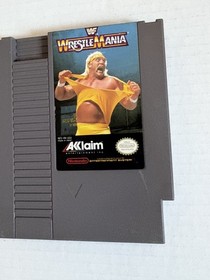 WWF Wrestlemania (Nintendo 1988) ACCLAIM NES CART 100% AUTENTICO TESTATO FUNZIONANTE