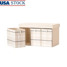 Kids Bench Toy Storage Seating 3 Drawers Playful Design Home Organization New