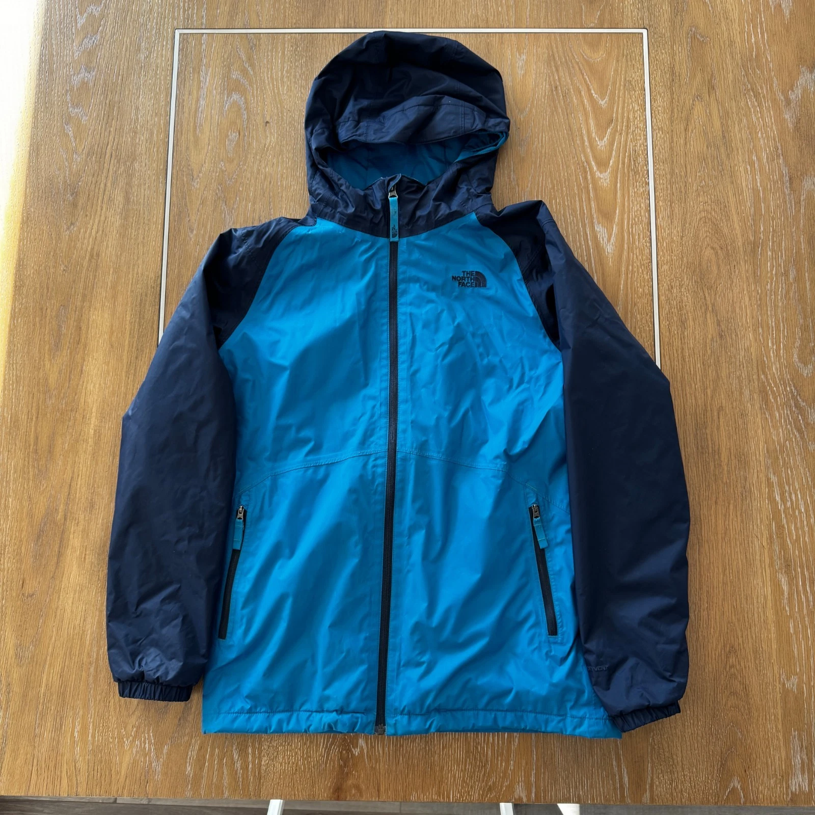 North Face 3-in-1 Jacket Boy's XL (18/20) Rain/Wind Jacket Full Zip Fleece Lined