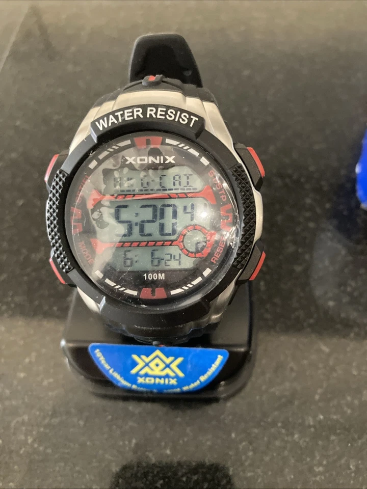 Xonix Reloj Digital Multifuncional Hombre con Correa de Goma Negra Batería Nueva Foto 2 de 4