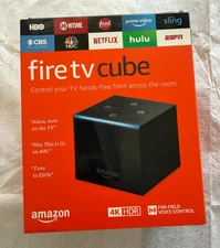 mazon Fire TV Cube (1st Gen) Streaming Media Player 4K Ultra HD & Alexa - NEW