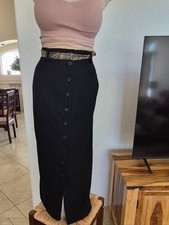 Talbots 100 Pure Wool, Vtg. Button Up, High Waist, Long Skirt Sz 12/Large
