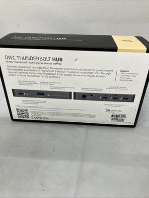 OWC Thunderbolt Hub Docking Station, Grey/Black, Thunderbolt 4