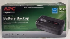 APC Back-Ups 750VA 450W 120V BE750G Battery Backup Surge Protection - Brand New
