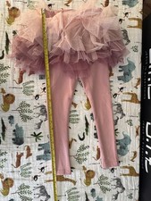 Tutu Joli Kids XL Pink Tutu Leggings Ombre Tulle Skirt Handmade Cotton Blend