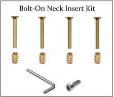 Professional PURE BRASS Guitar Neck Repair Insert Kit - Bolt-On Neck