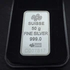 PAMP Suisse - 50g (grams) Lady Fortuna 999 Silver Bullion Bar