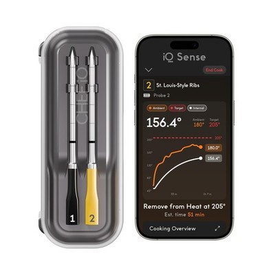 CHEF iQ Sense | Smart Wireless Meat Thermometer | 2 Ultra-Thin Probes | WiFi ...