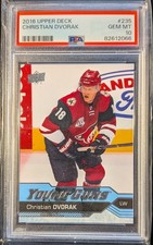 2016-17 Upper Deck Young Guns Christian Dvorak #235 RC PSA 10