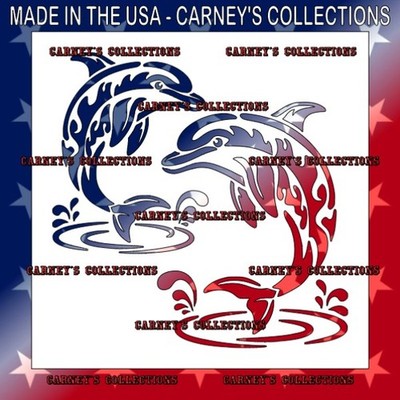 Plastic Stencil - Dolphin (MCA220) (9'', 10'', 11'' or 12'')