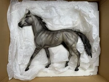 AWESOME Breyer Horse OOAK Custom Grey Brindle Silver Lining Resin Thoroughbred!