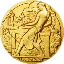 [#87529] Francja, Medal, Piąta Republika, Biznes i przemysł, MS(65-70), Pokryty