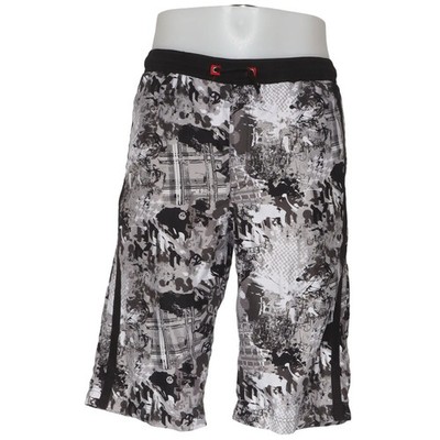 C&A, Basketball Shorts, Größe: 170, Grau/Schwarz/Weiß/Mehrfarbig, Polyester #kSH