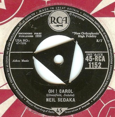 Neil Sedaka - Oh! Carol (7'', Single, Thr)