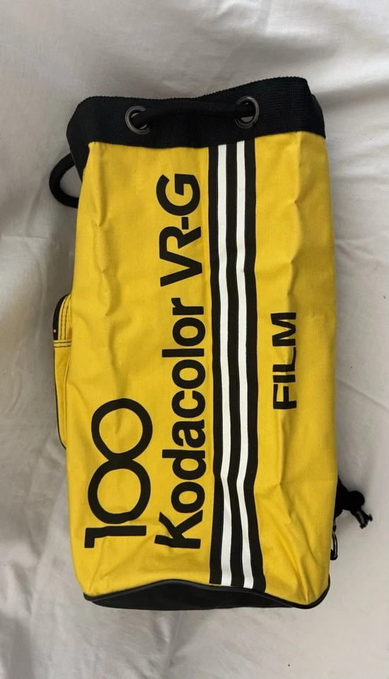 Large vintage Kodak Kodacolor 100 film canvas tote bag Draw String 18" x 10” - Image 2 of 4