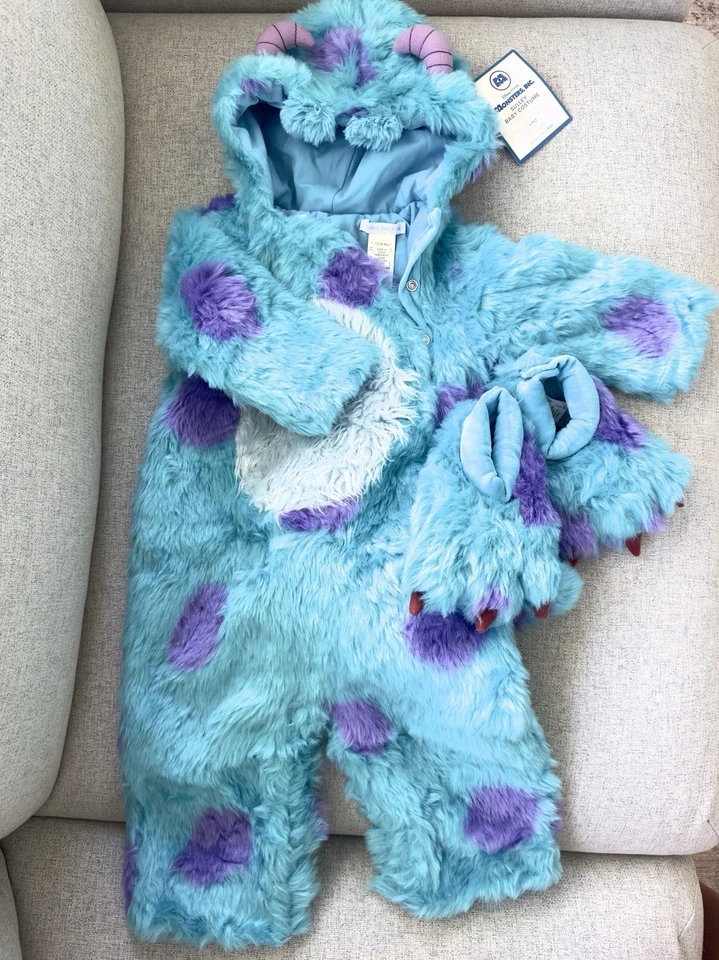 Disfraz de Sulley POTTERY BARN KIDS Baby Disney & Pixar Monsters, Inc. - 12-24 Mo-NUEVO CON ETIQUETAS Foto 3 de 4
