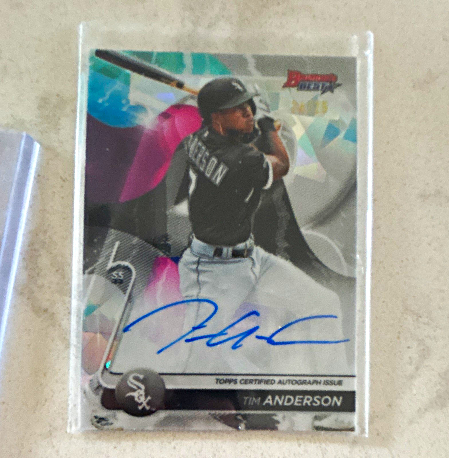 Topps 2020 Bowman's Best Best of 2020 Tim Anderson Auto Atomic /25 #B20-TA