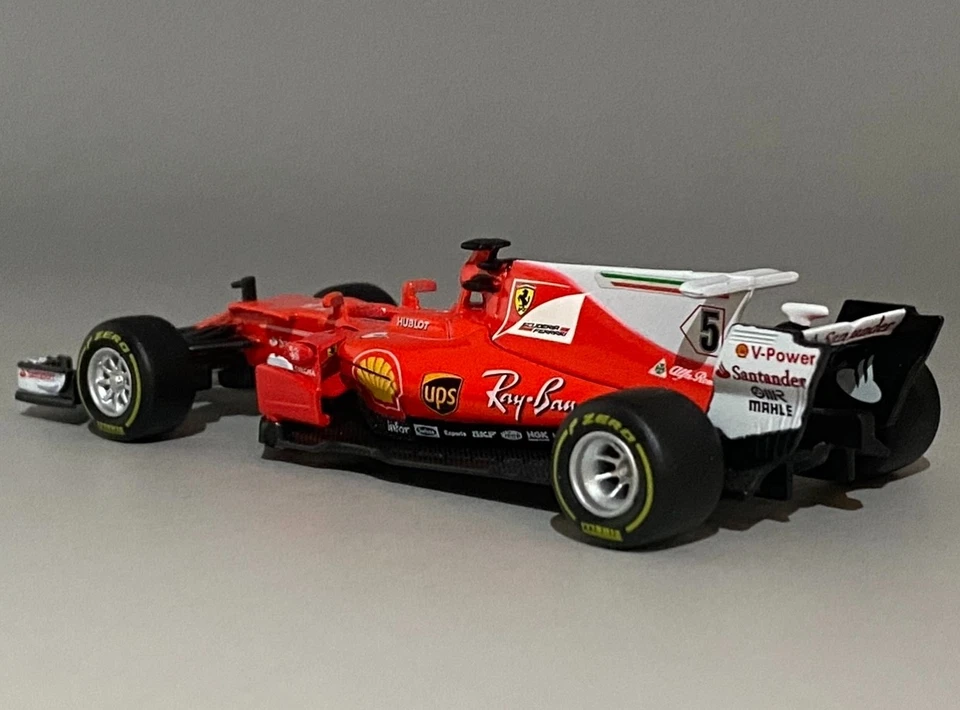 1/43 F1 Ferrari SF70H Sebastian Vettel #5 2nd, 2017 Formula 1 World Championship - Image 3 of 4