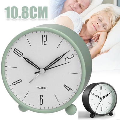 Wecker Analog Leise Ohne Ticken, Quarzwecker mit Lauter Alarm, Nachtlicht Wecker