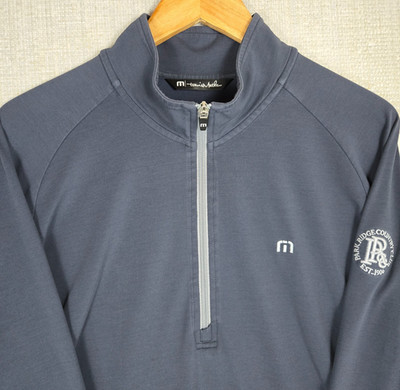 TRAVIS MATHEW x PARK RIDGE CC Mens Large 1/2 Zip Pullover Cotton Blend Pockets